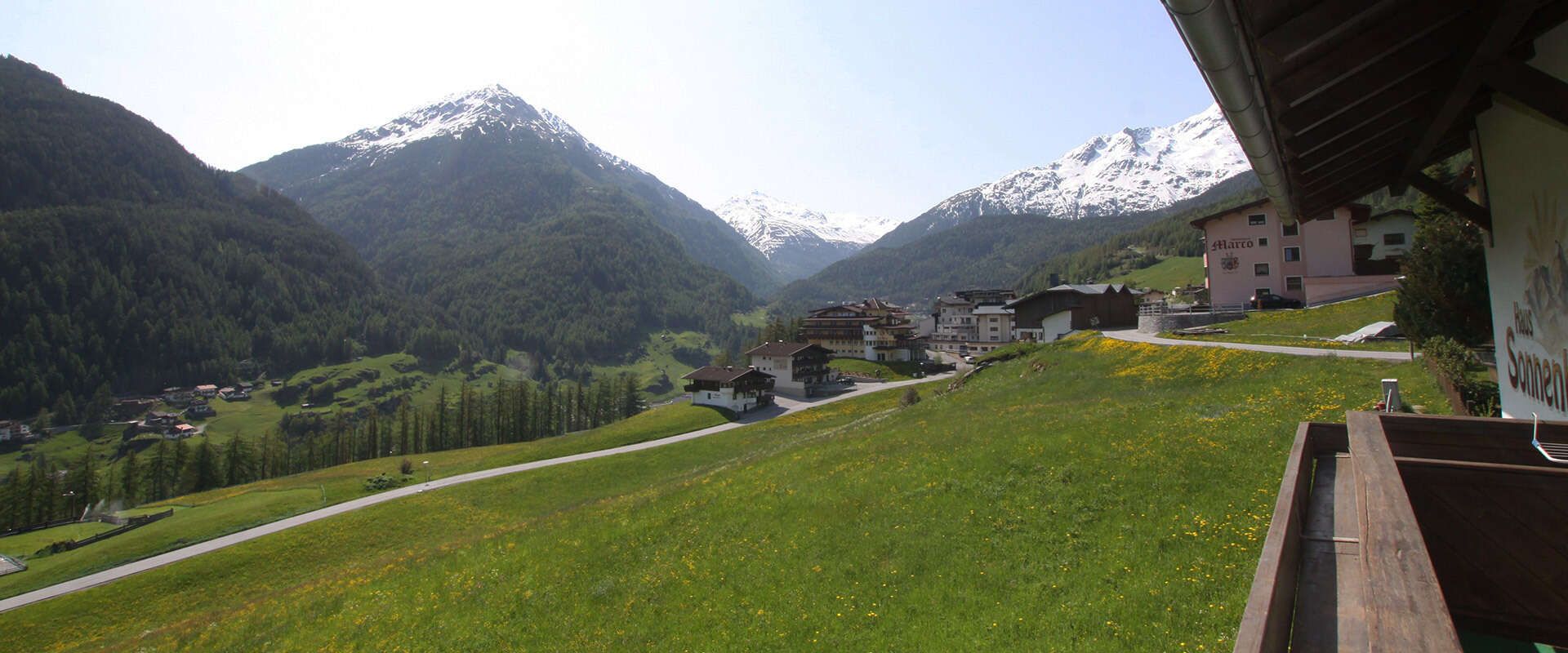 Ausblick vom Haus Sonnenhang im Ötztal